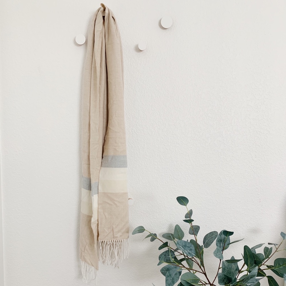 GAP Neutral Tones Fringe Scarf